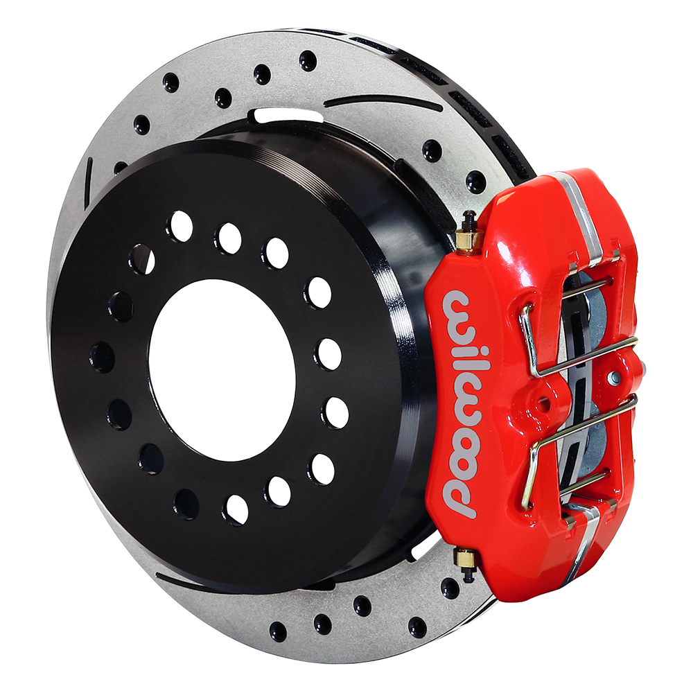 Wilwood 140-14400-DR Low-Profile Rear Parking Brake Kit, Red