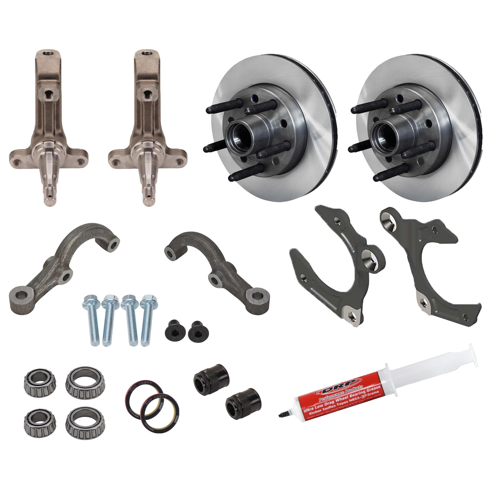 IMCA Low Friction Short Arm 3-Piece Spindle w/Wilwood Rotors