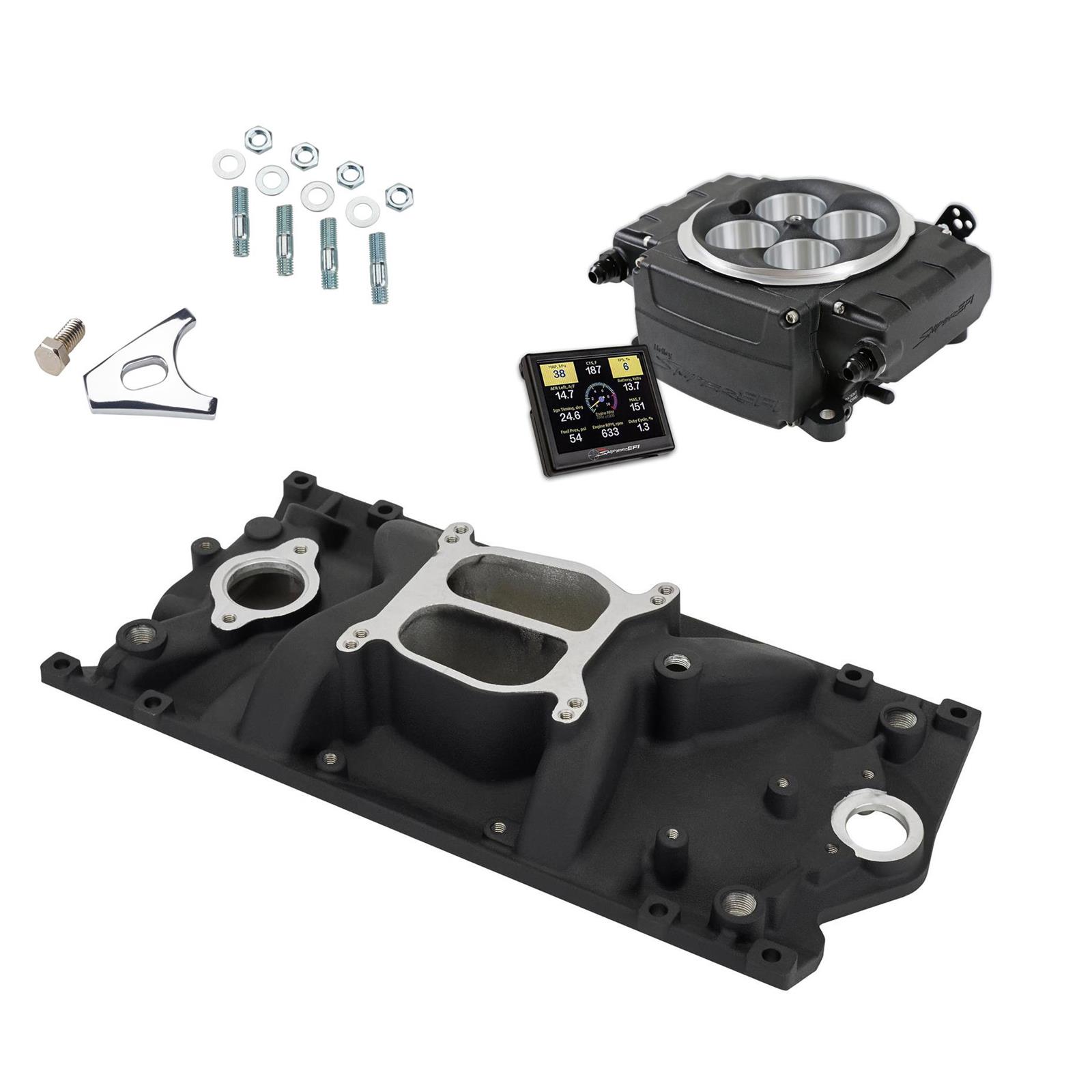 Small Block Chevy Dual Intake & Sniper 2 EFI Conversion Kit