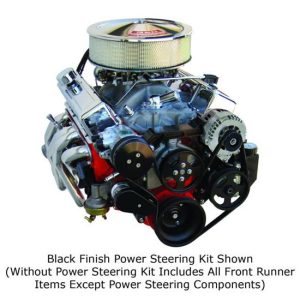 Vintage Air 174025 Front Runner Drive System SBC Blk/Chrm Pwr Str