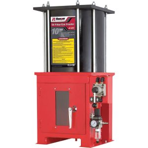 Ranger 5150401 HD Electric Oil Filter Crusher With Stand, 25 Ton