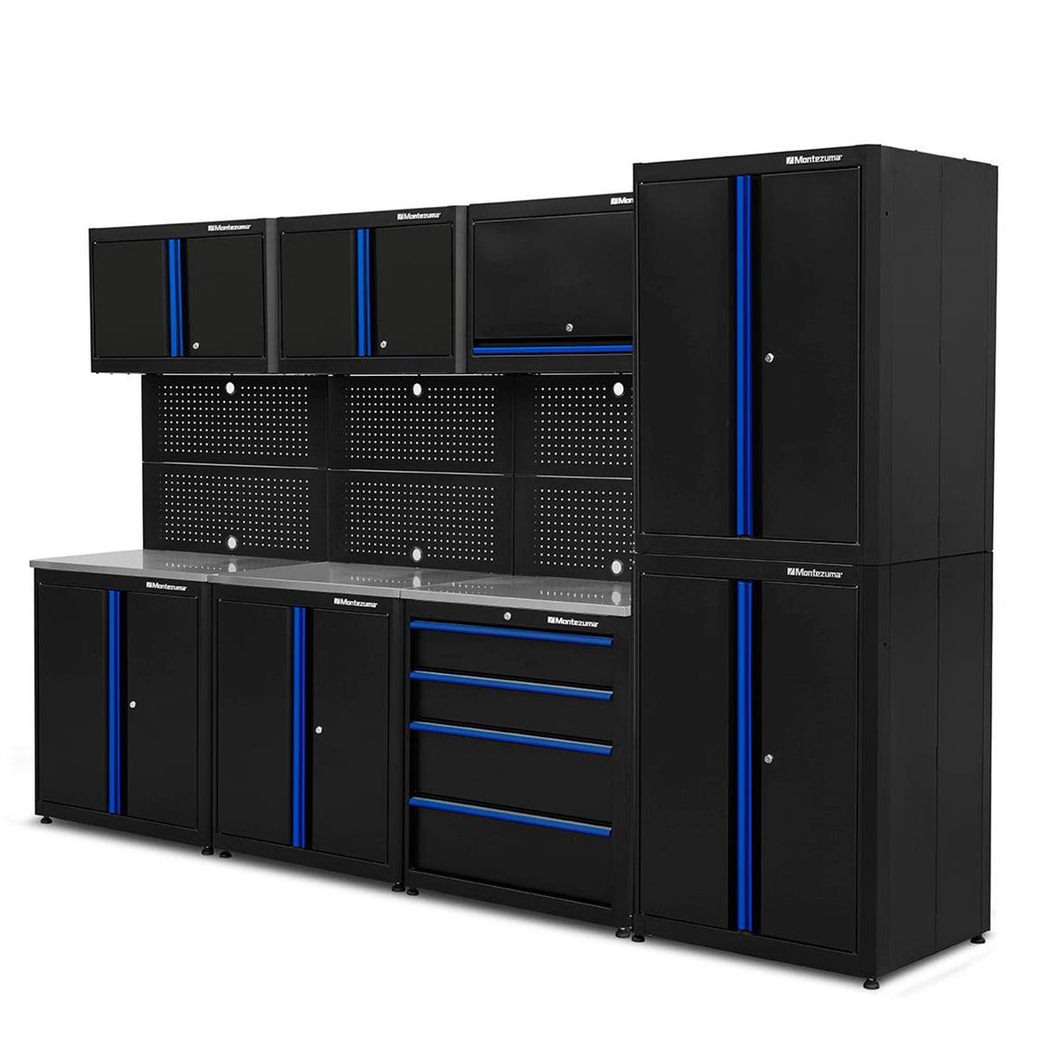 Montezuma BKMZSCAAG Standard 8 Pc. Storage Combo 2, 80×91.5×24 In