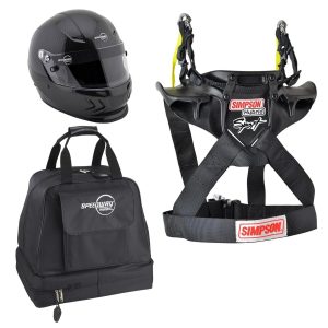 Speedway Motors SA2020 Carbon Fiber Helmet and Hybrid Kit