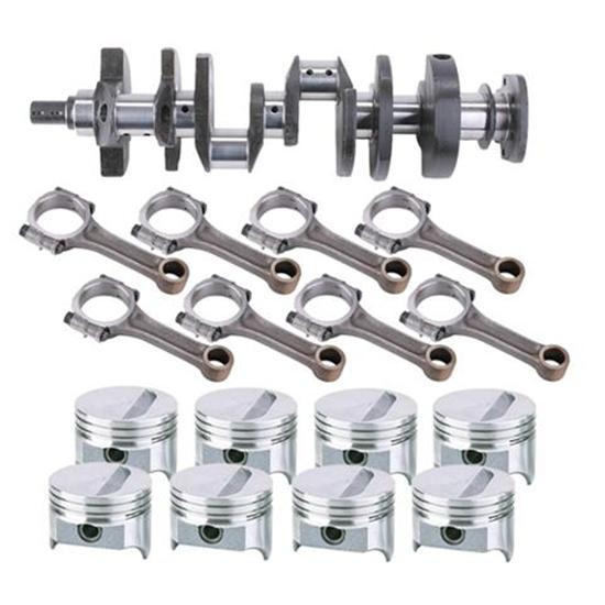 Forged SB Chevy Rotating Assembly-395 .063 Dome-350 Main-6 Rod-.00 OS