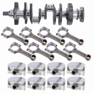 Forged S/B Chevy Rotating Assy., 434 Flat Top, 350 Main Journal, 6 Rod