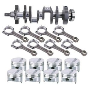 Forged Small Block Chevy Rotating Assembly, 421 Flat Top, 350 Mains, 6 Rod